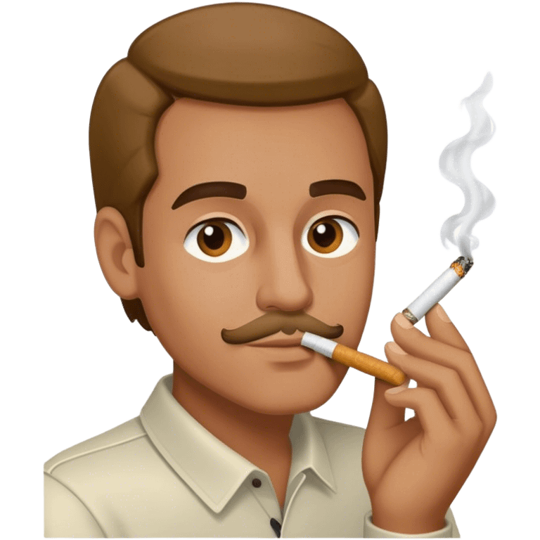 Tony Sopprano with cigarette emoji