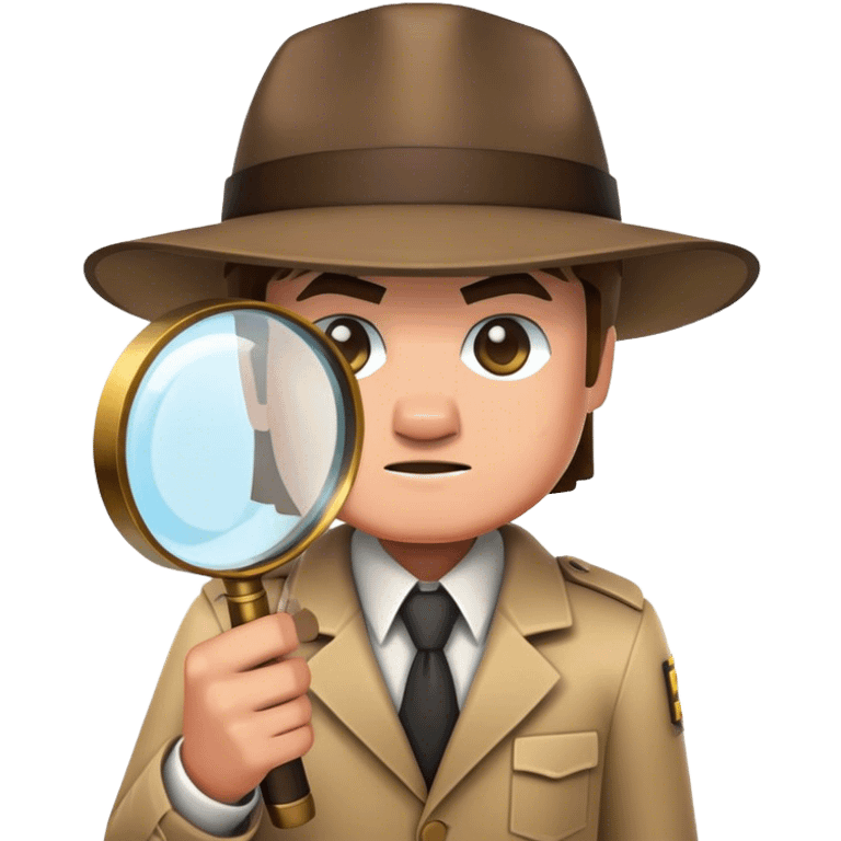 
Magnifying glass, Minecraft, the shine of a magnifying glass, a detective emoji