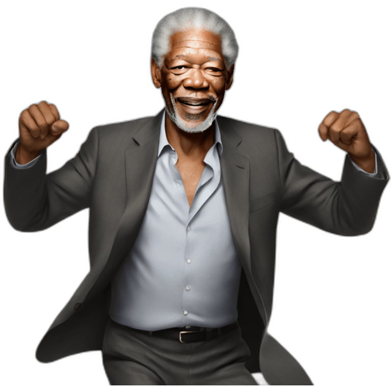 Morgan freeman dancing emoji