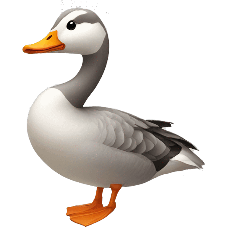 Goose with a bow emoji