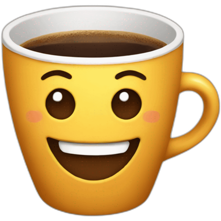 smiling coffee emoji