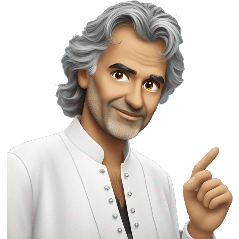 Andrea Bocelli no glasses emoji