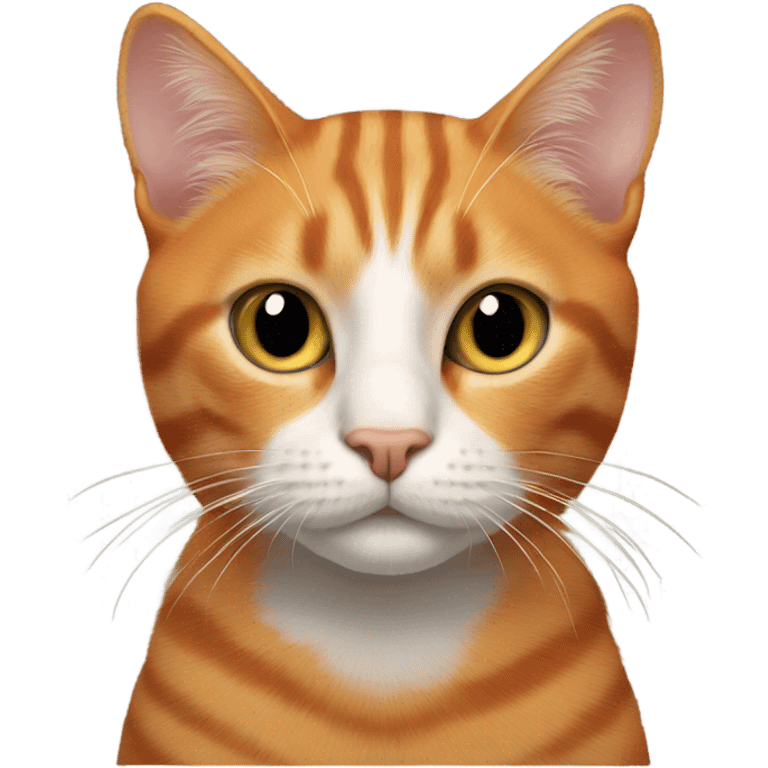 Orange cat with black stipes emoji