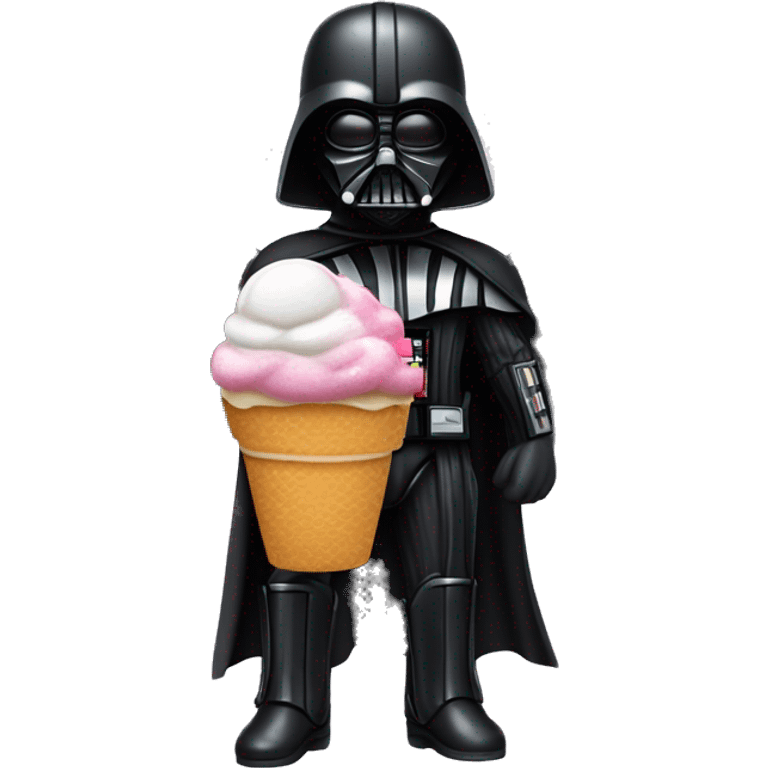 darth vader con alas de ángel y un helado en una mano emoji