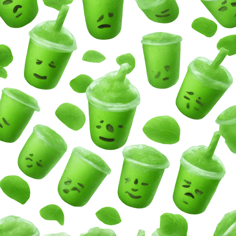 Iced matcha emoji