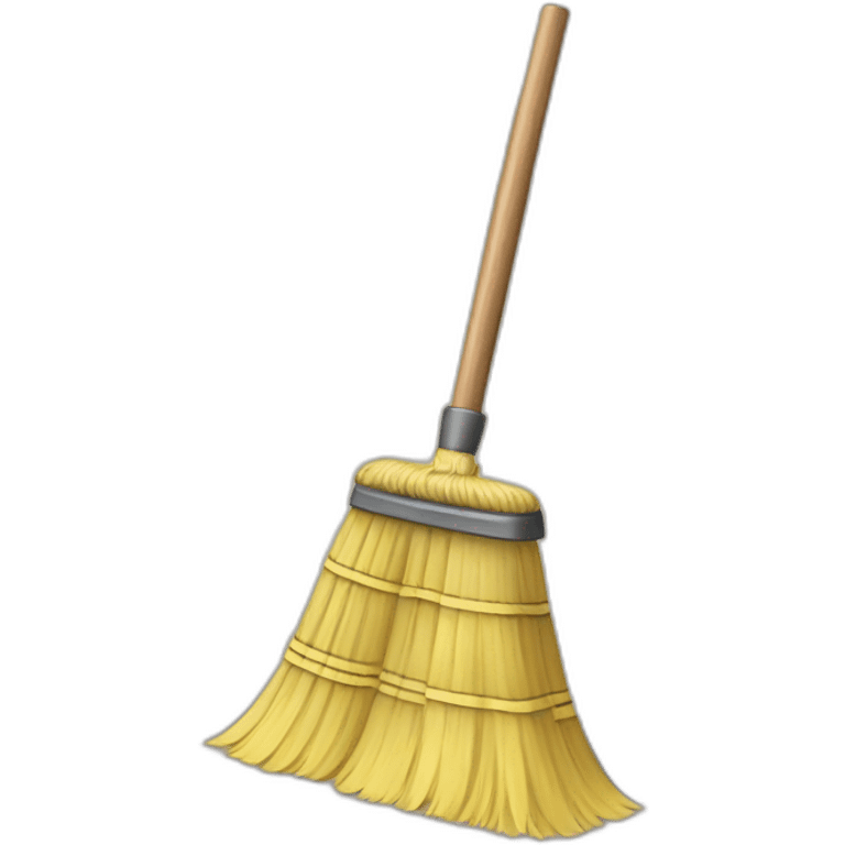 sweeping broom lifing dust emoji