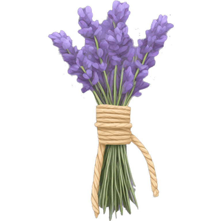 Dried lavender wrapped in twine emoji