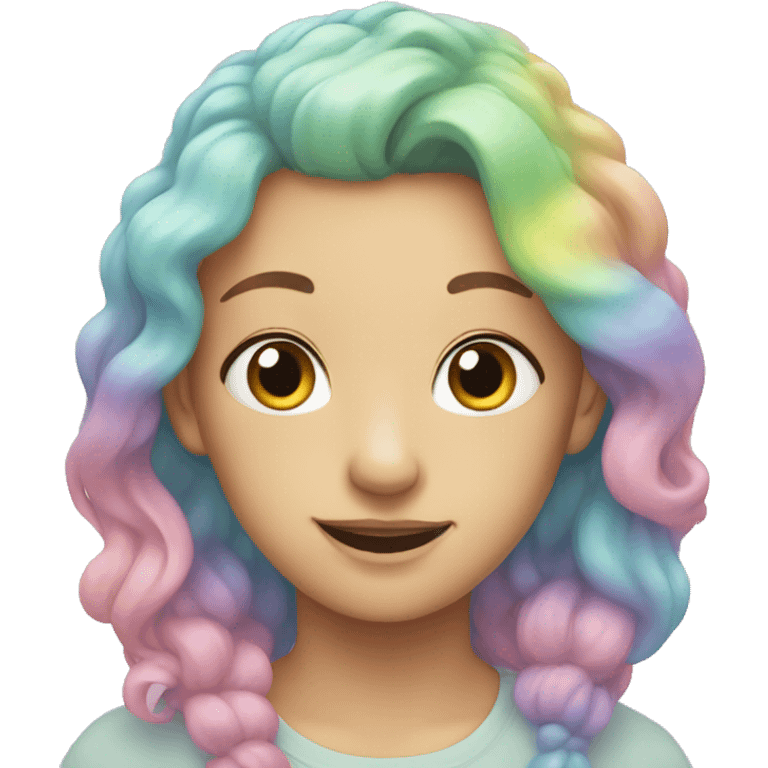 Pastel rainbow emoji