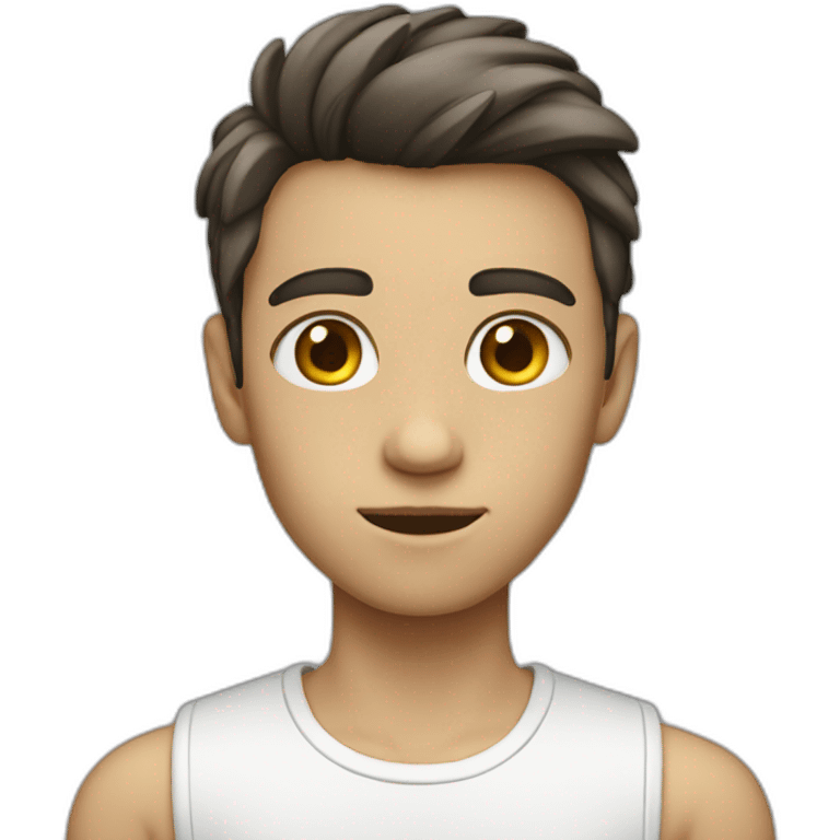 White teenager, Skinny emoji