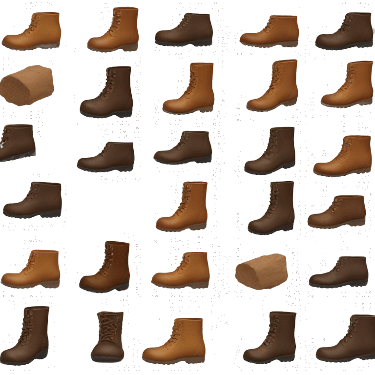 Bottes marrons  emoji