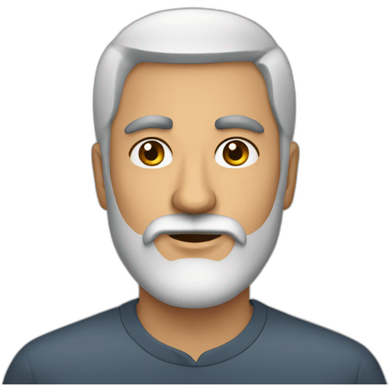 Azerbaijanian man with beard emoji