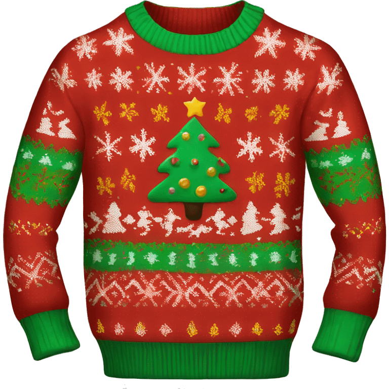 ugly christmas sweater emoji