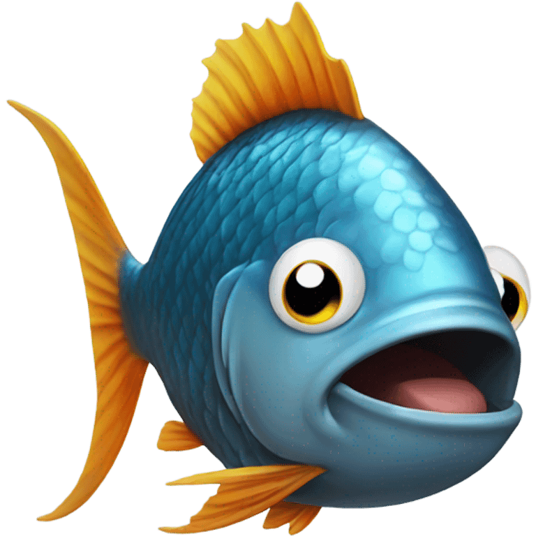 Fish partying  emoji