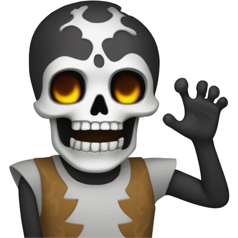 Calavera sorprendida emoji