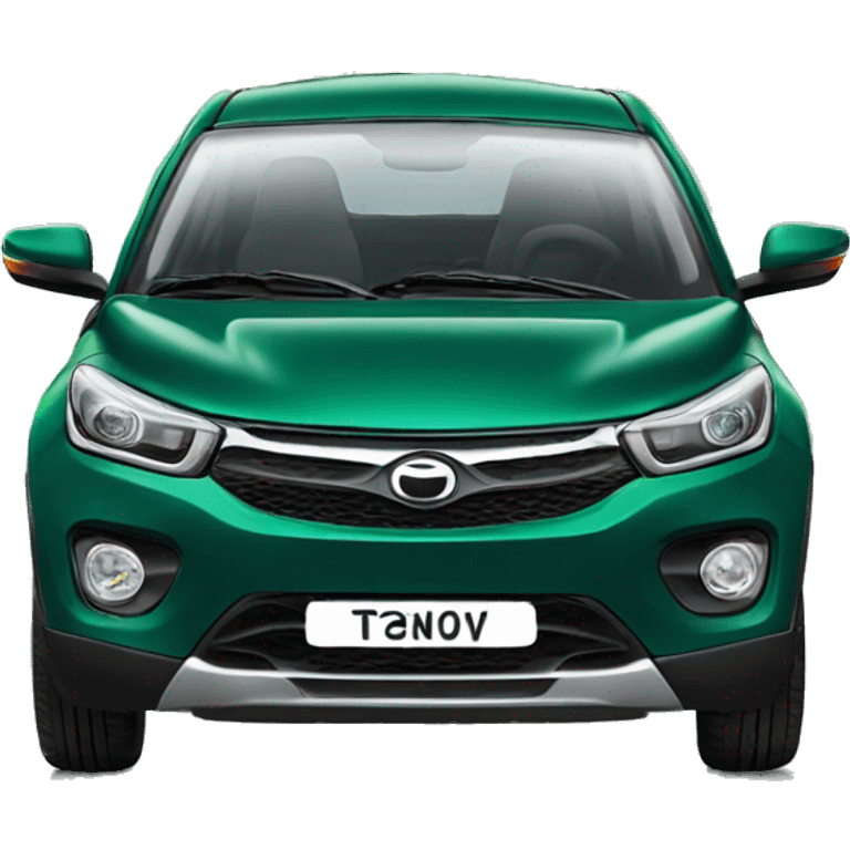 Tata nexon dark green car emoji