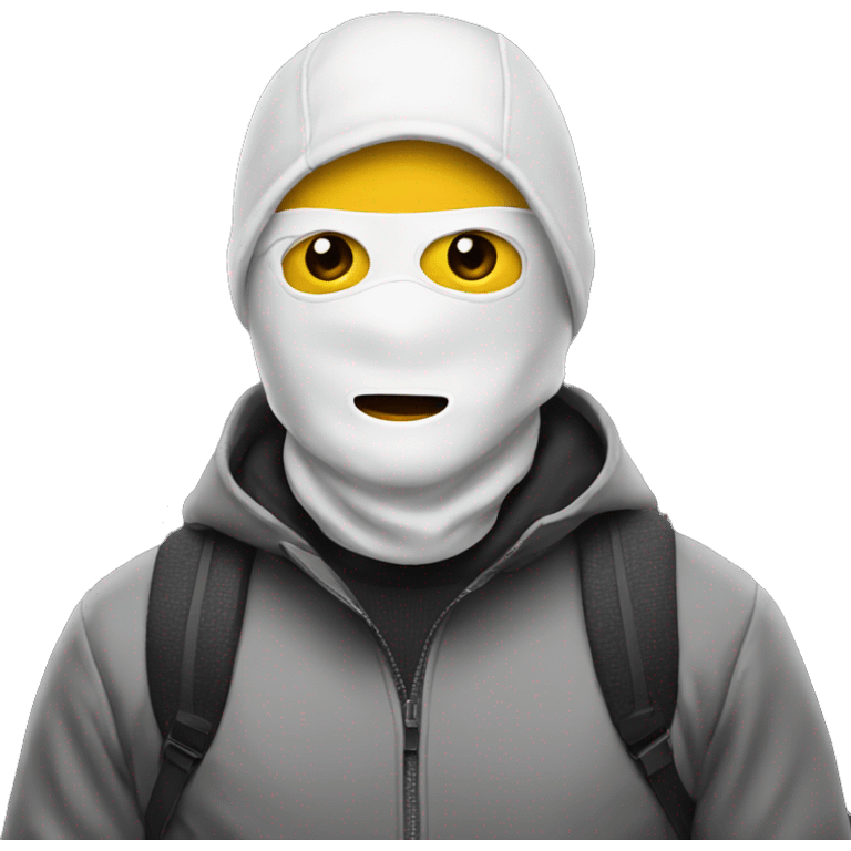 Man with a ski mask on emoji