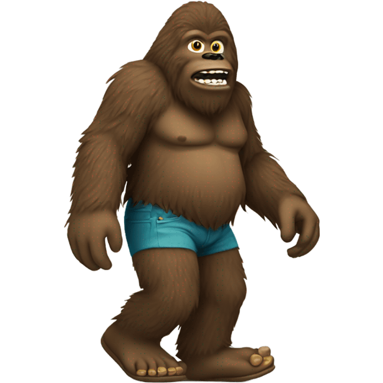 Bigfoot in crocs emoji