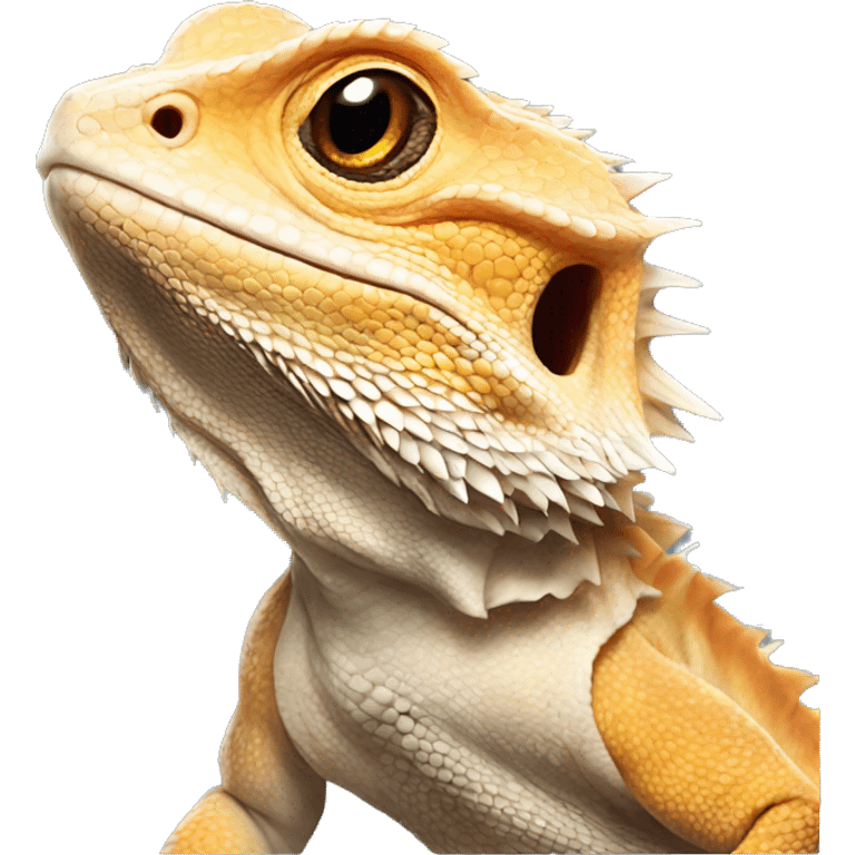 Cute bearded dragon emoji