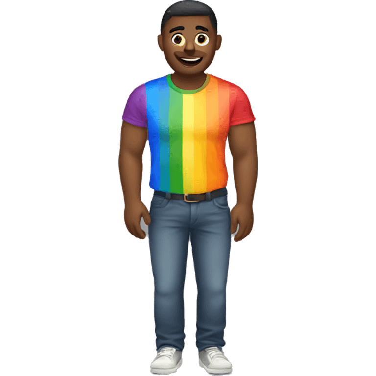 Gay pride man emoji