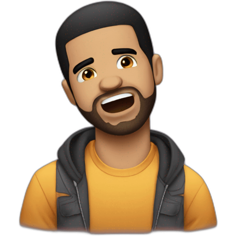 Drake crying in a club emoji