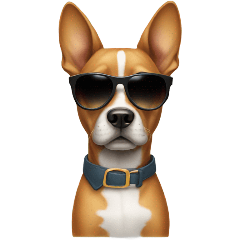 Dog with sunglasses emoji