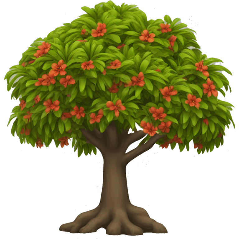 flamboyán tree emoji