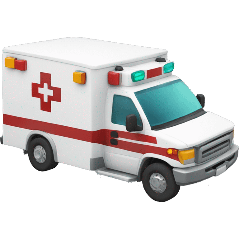 Ambulance with SKU Hierarchy Service written on the side emoji