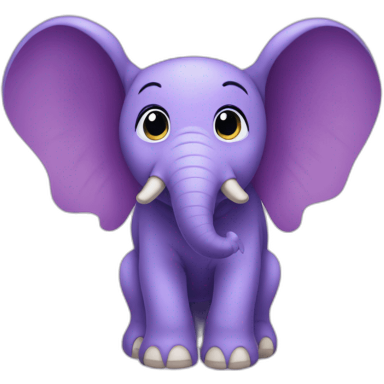 purple elephant with wings emoji