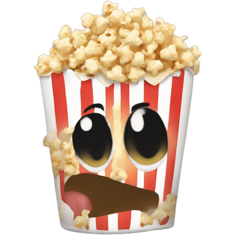 eating popcorn  emoji