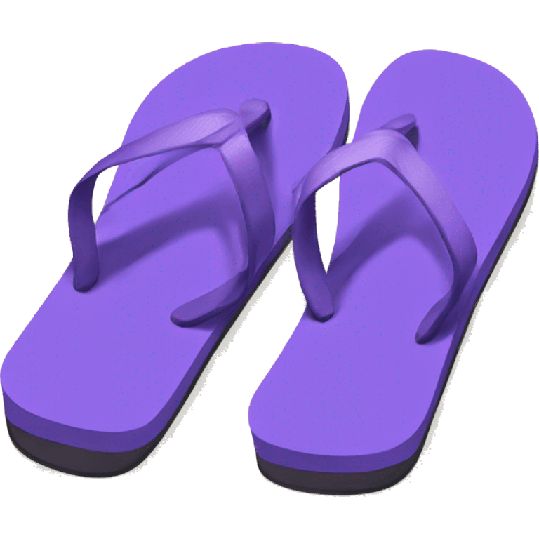 Violet flip flops emoji