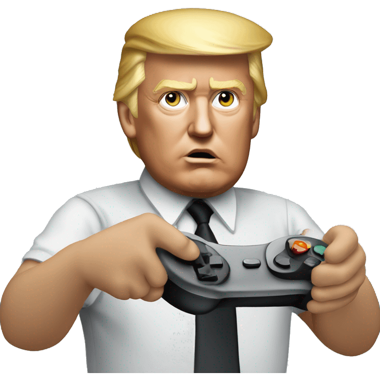 donald trump playing video games emoji