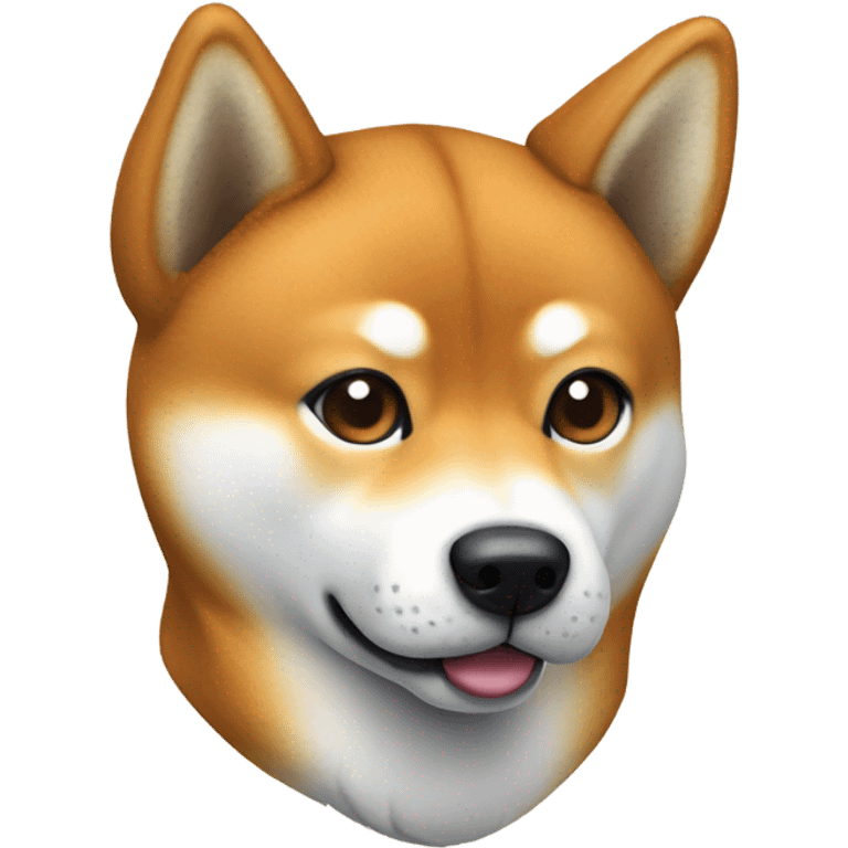 realistic shiba inu portrait emoji