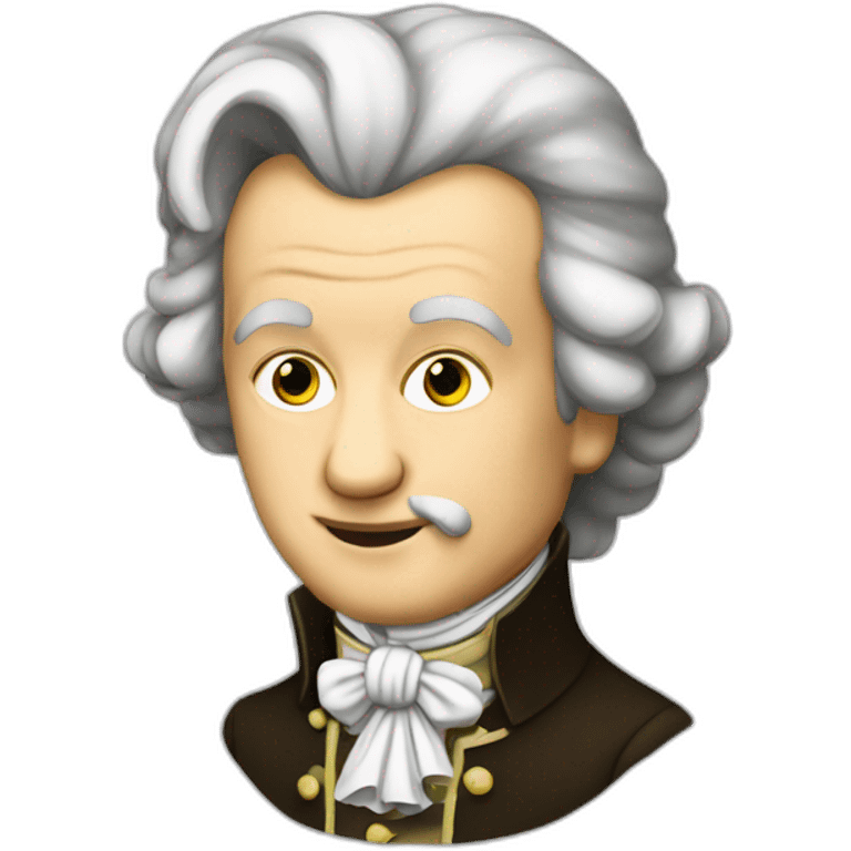 Mozart qui fume emoji