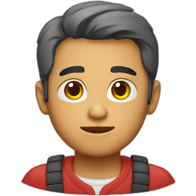 chico editando emoji