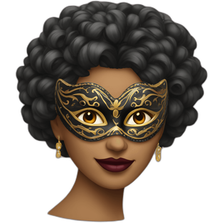 Masquerade woman emoji