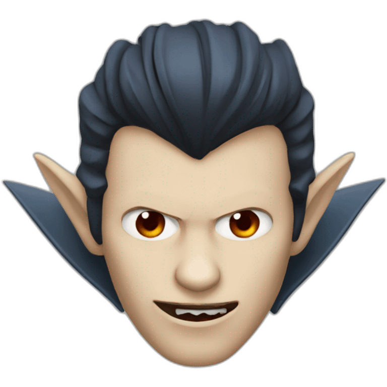 Un vampire avec des oreilles pointues emoji