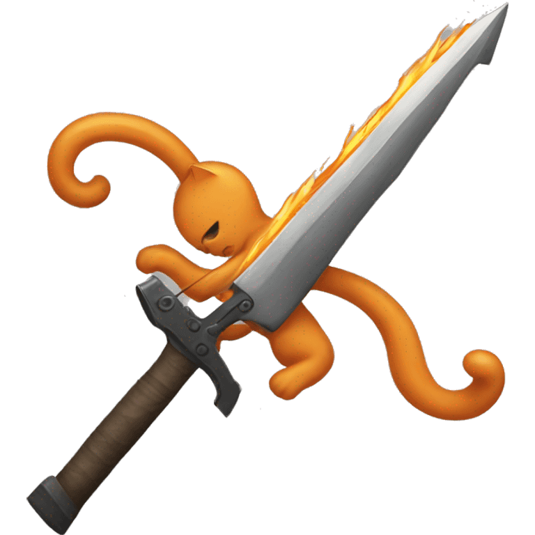 orange cat weapon emoji