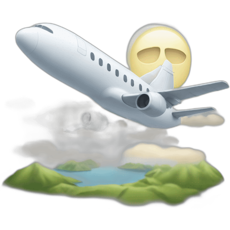 Avion dans une tour emoji