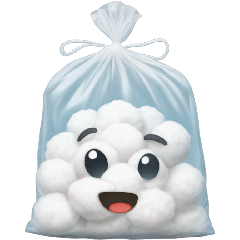  bag of cotton balls emoji