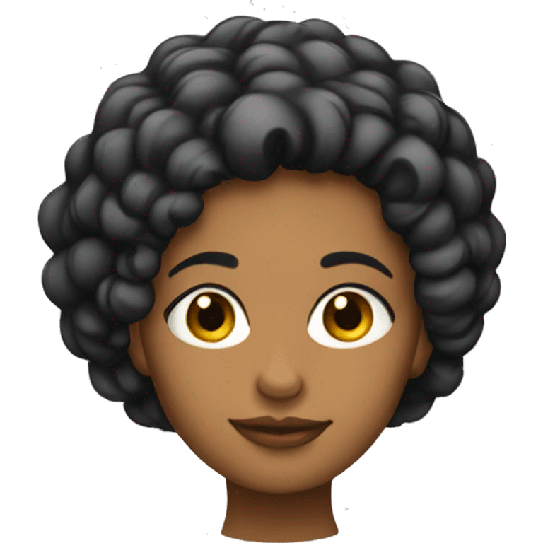 Chica de pelo negro  emoji