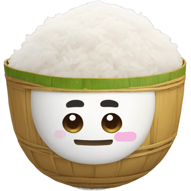 happy sticky rice emoji