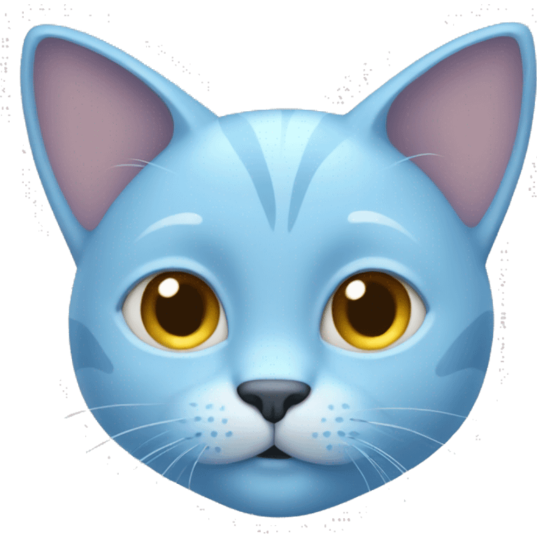 Light blue cat fullbody emoji