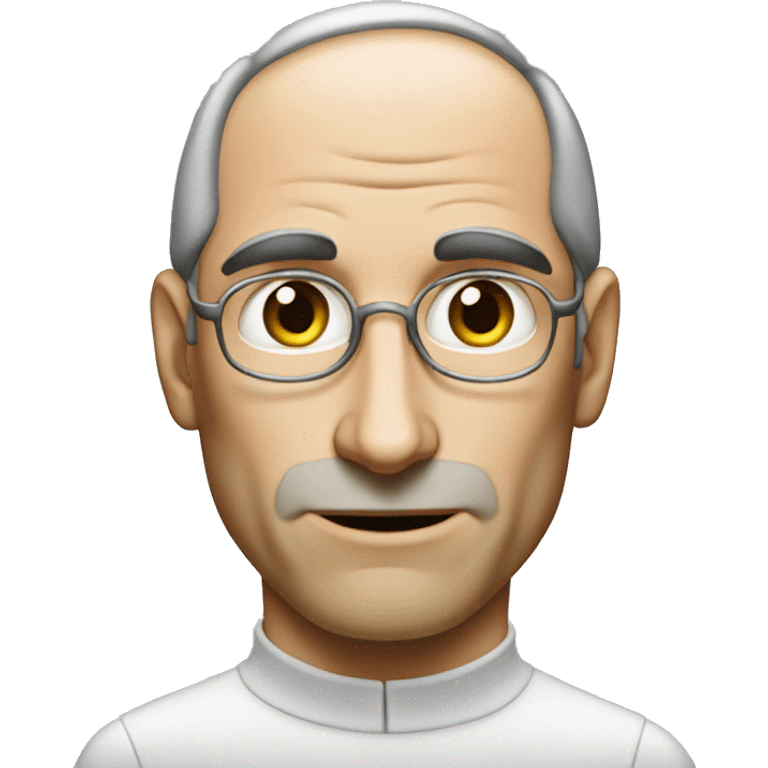 young Steve jobs with smaa wrinkles emoji