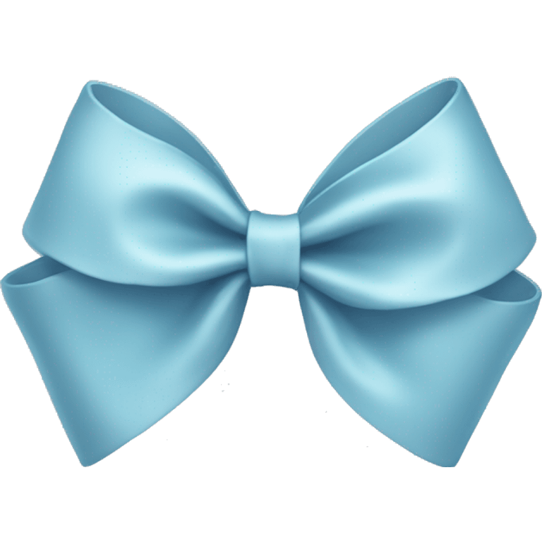 thin Light blue coquette bow emoji