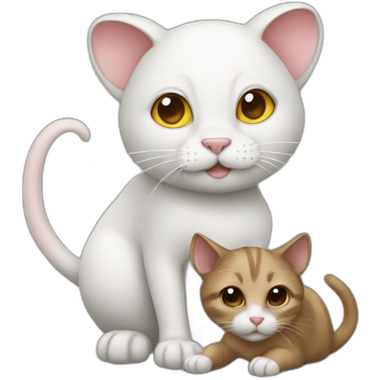 Cat and mouse emoji