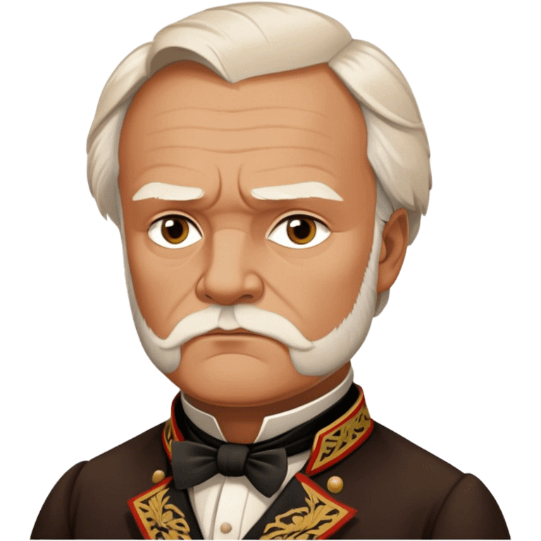 Cinematic Realistic portrait of Victor Hugo, shown as an iconic writer with intense, thoughtful eyes and richly detailed 19th‑century attire, rendered in warm, literary lighting that captures his creative spirit emoji