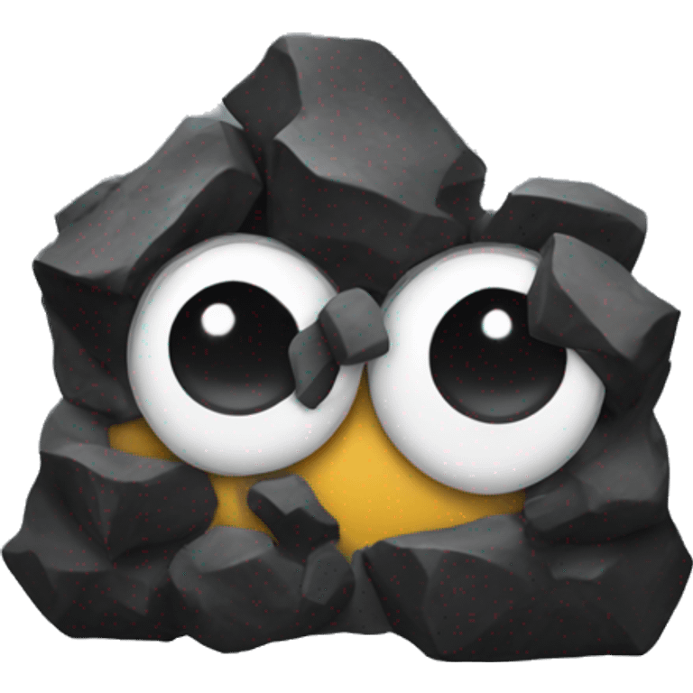 Coal as a gift emoji