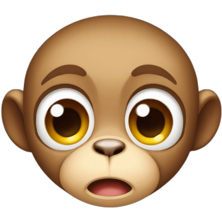 Cute Monkey crying emoji