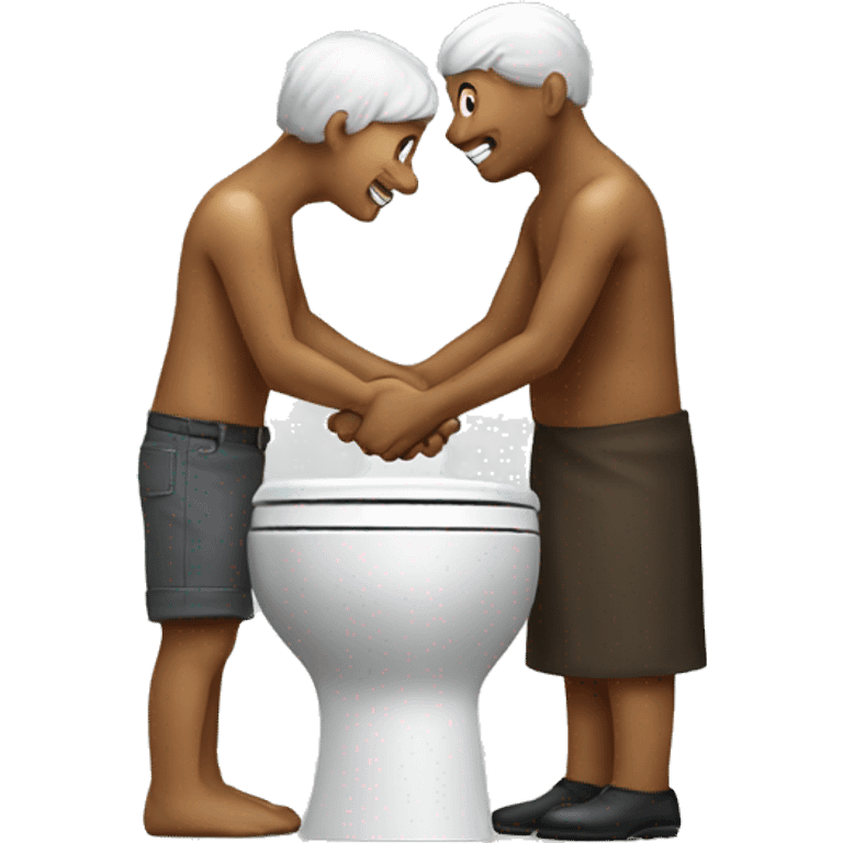 skibidi toilet handshake emoji