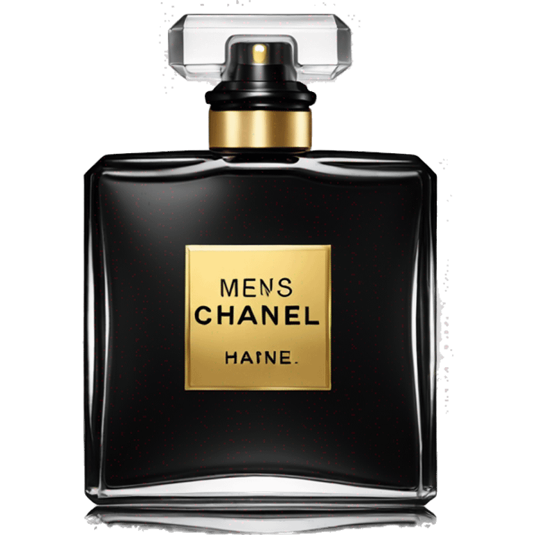 black Chanel men perfume  emoji